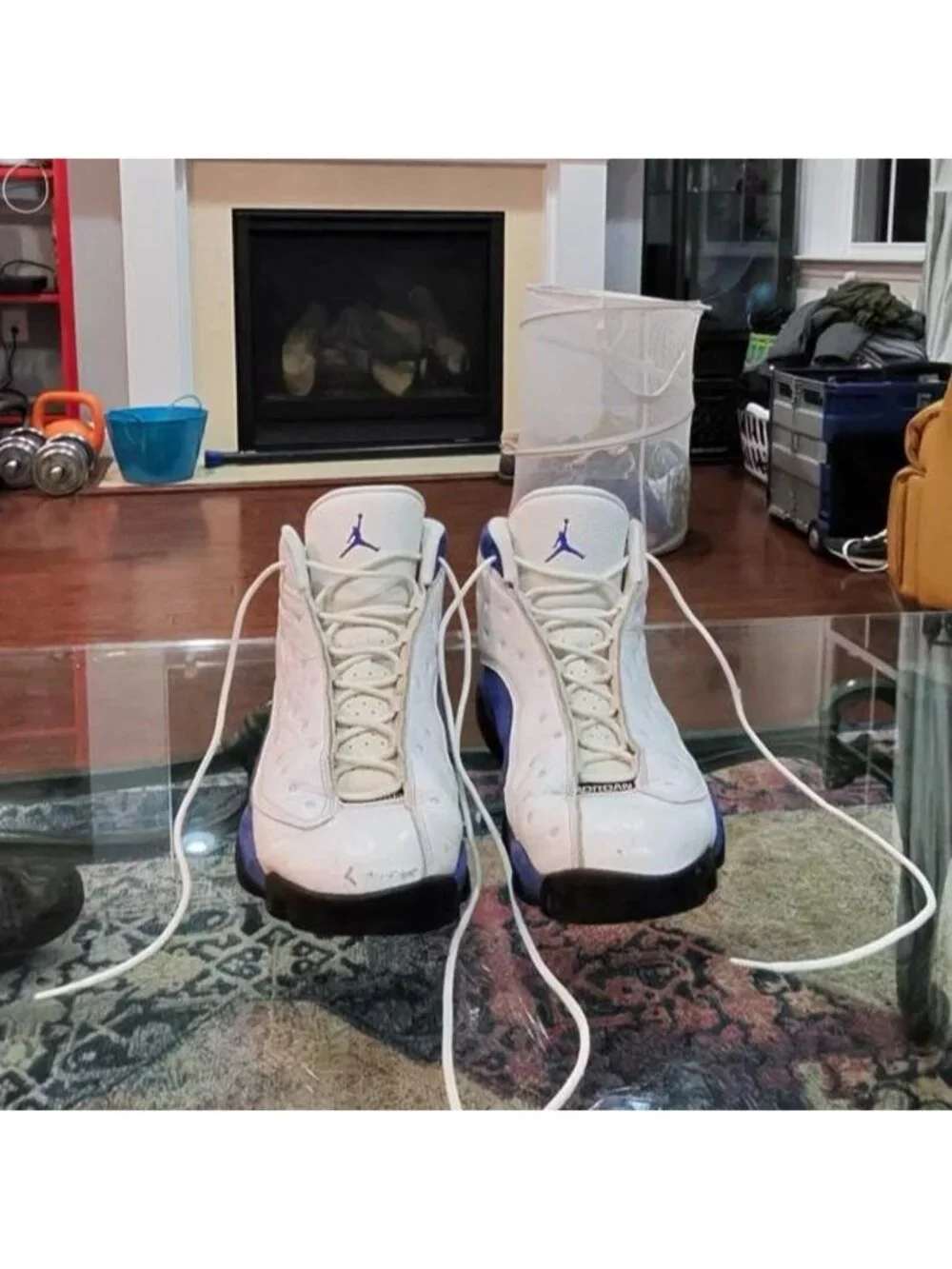 Air Jordan 13 Retro Hyper Royal White Blue - Mens 13 - 414571-117